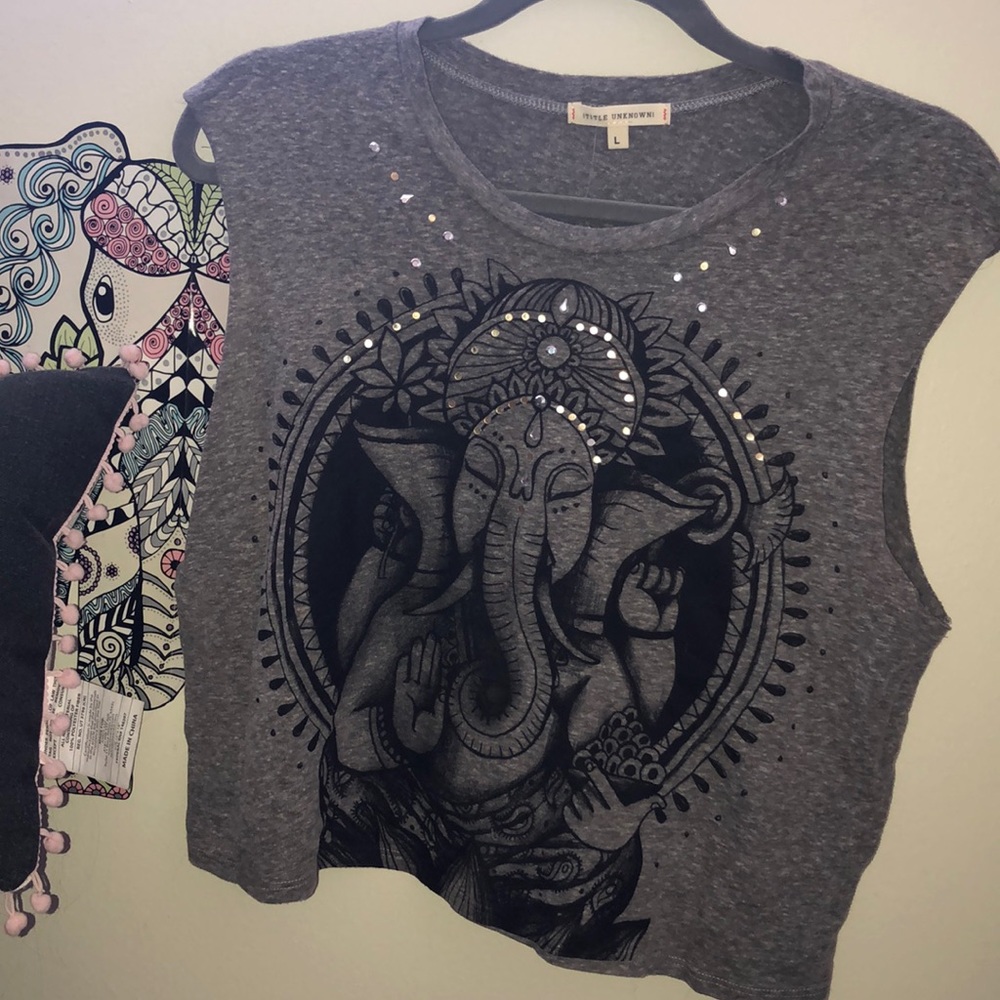 Spiritual elephant crop top 🐘